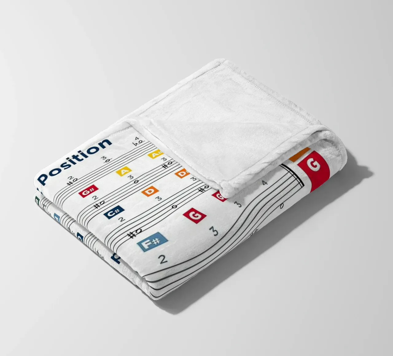 Violin Notes Chart Fleecedecke von musicaltools