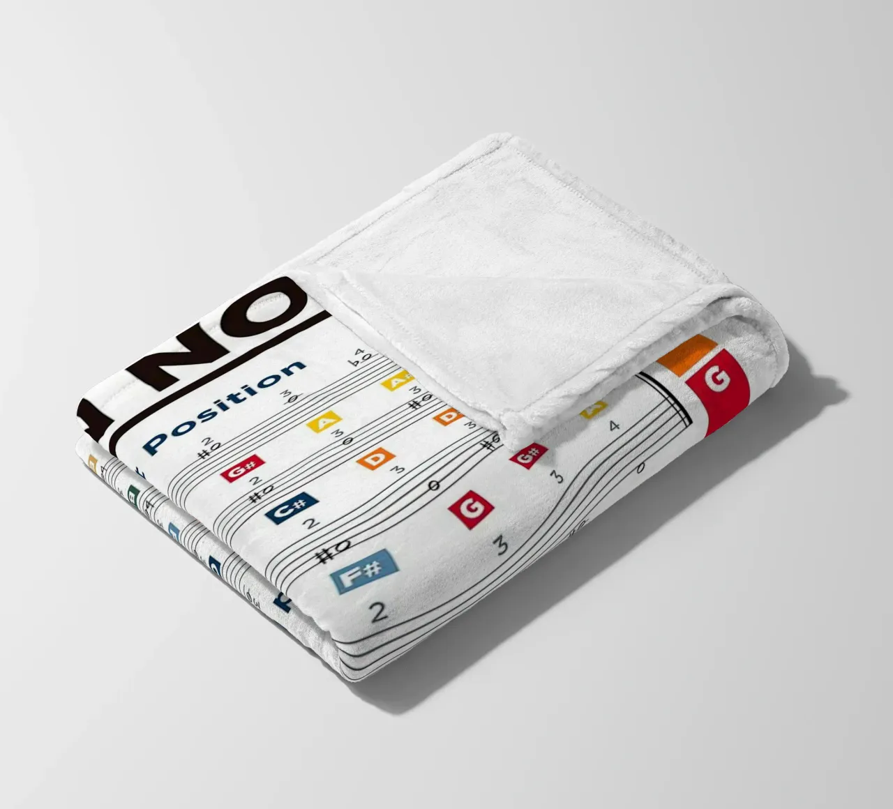 Violin Notes Chart Fleecedecke von musicaltools