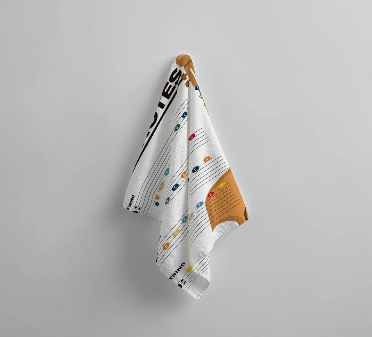 Note di violoncello Teoria musicale asciugamano da bagno da musicaltools