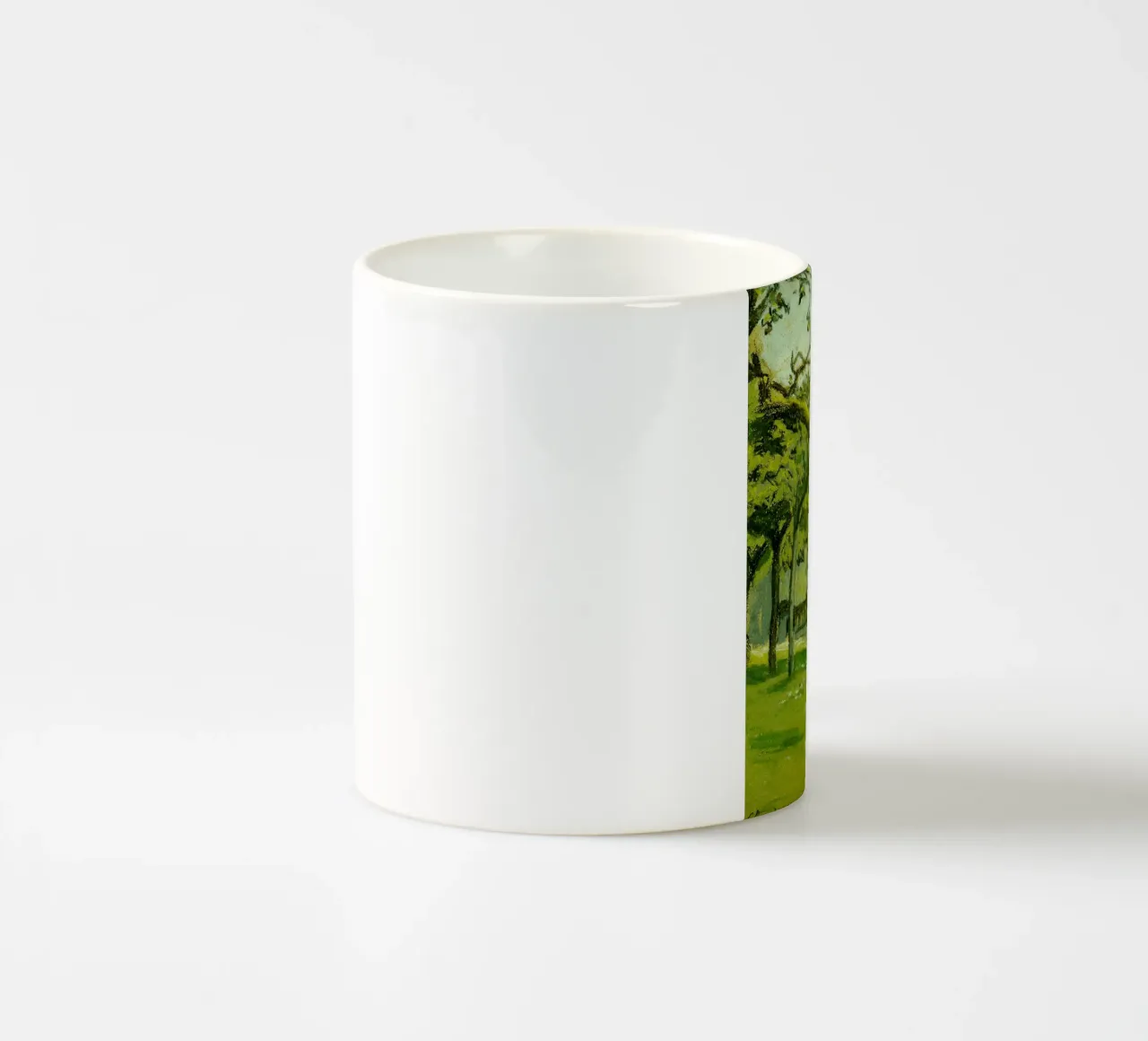 Fattoria Normandia sotto gli alberi tazza in ceramica da RodneyArt