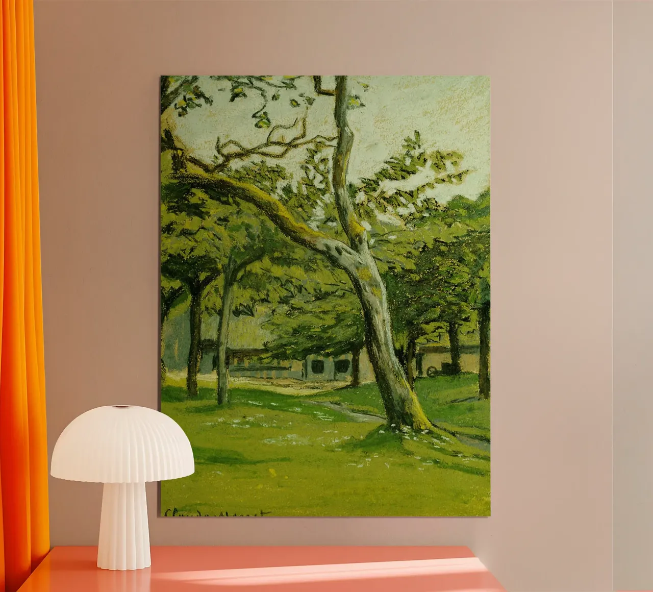 Normandy Farm unter den Bäumen Hahnemühle von RodneyArt
