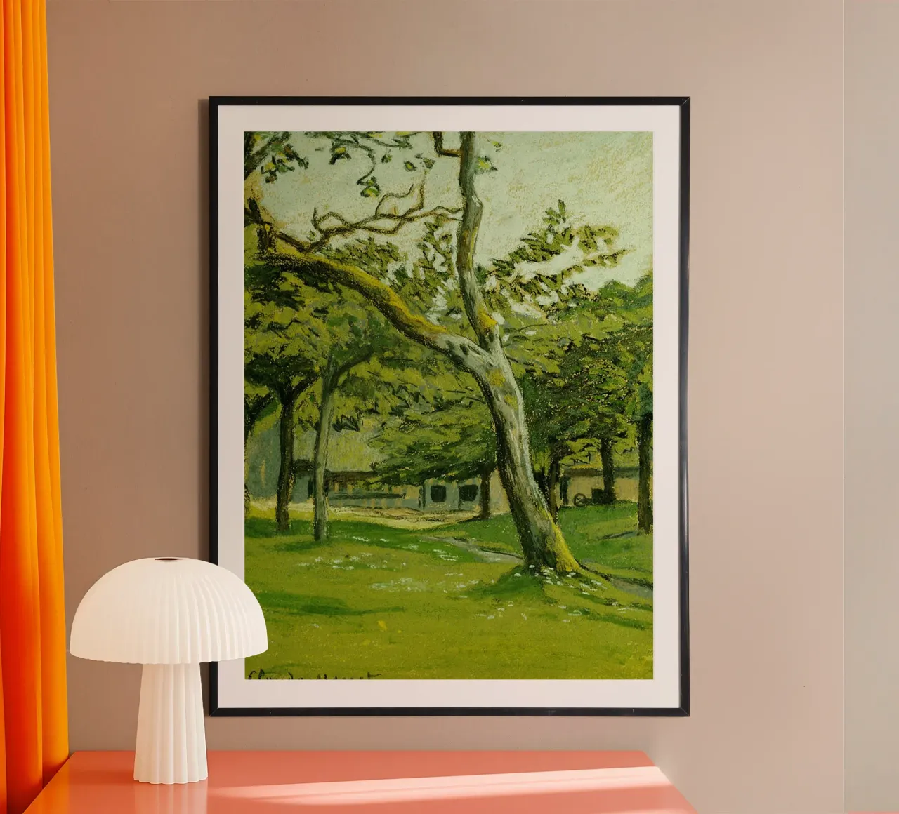 Normandy Farm unter den Bäumen Hahnemühle von RodneyArt