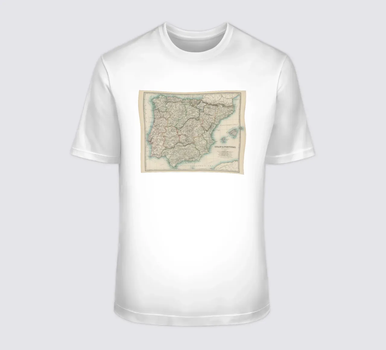 Spagna e Portogallo XIX secolo t-shirt da Lyndamaps