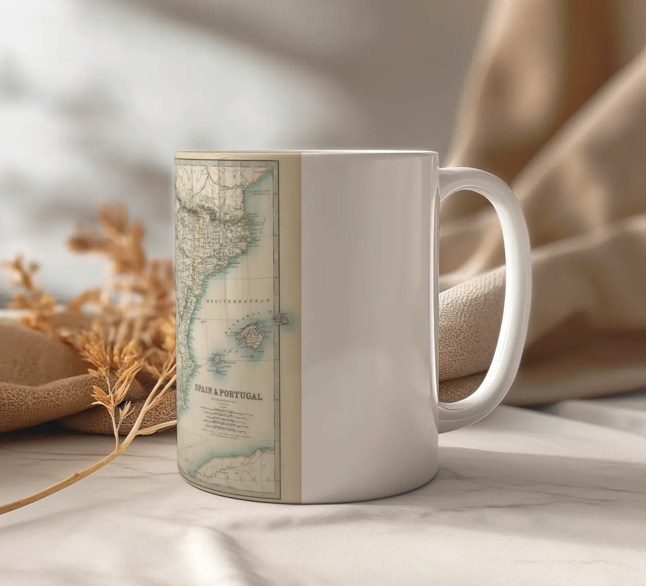 Spagna e Portogallo XIX secolo tazza in ceramica da Lyndamaps