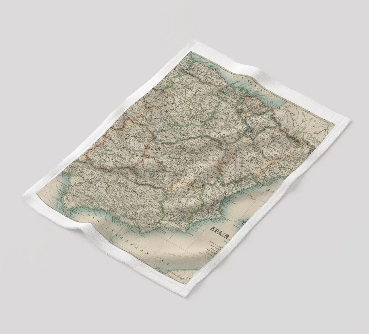 Spagna e Portogallo XIX secolo coperta in pile da Lyndamaps