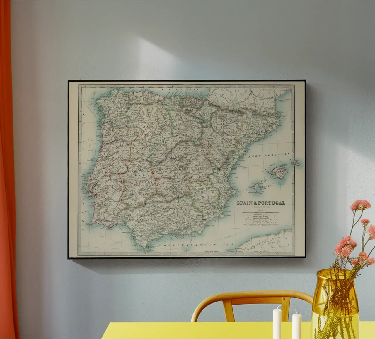 Spagna e Portogallo XIX secolo plexiglass da Lyndamaps