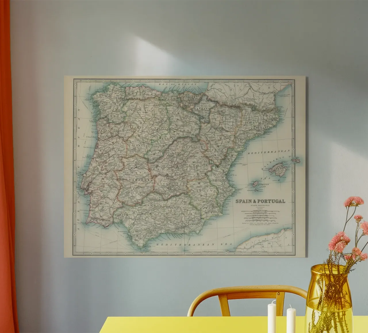 Spagna e Portogallo XIX secolo plexiglass da Lyndamaps