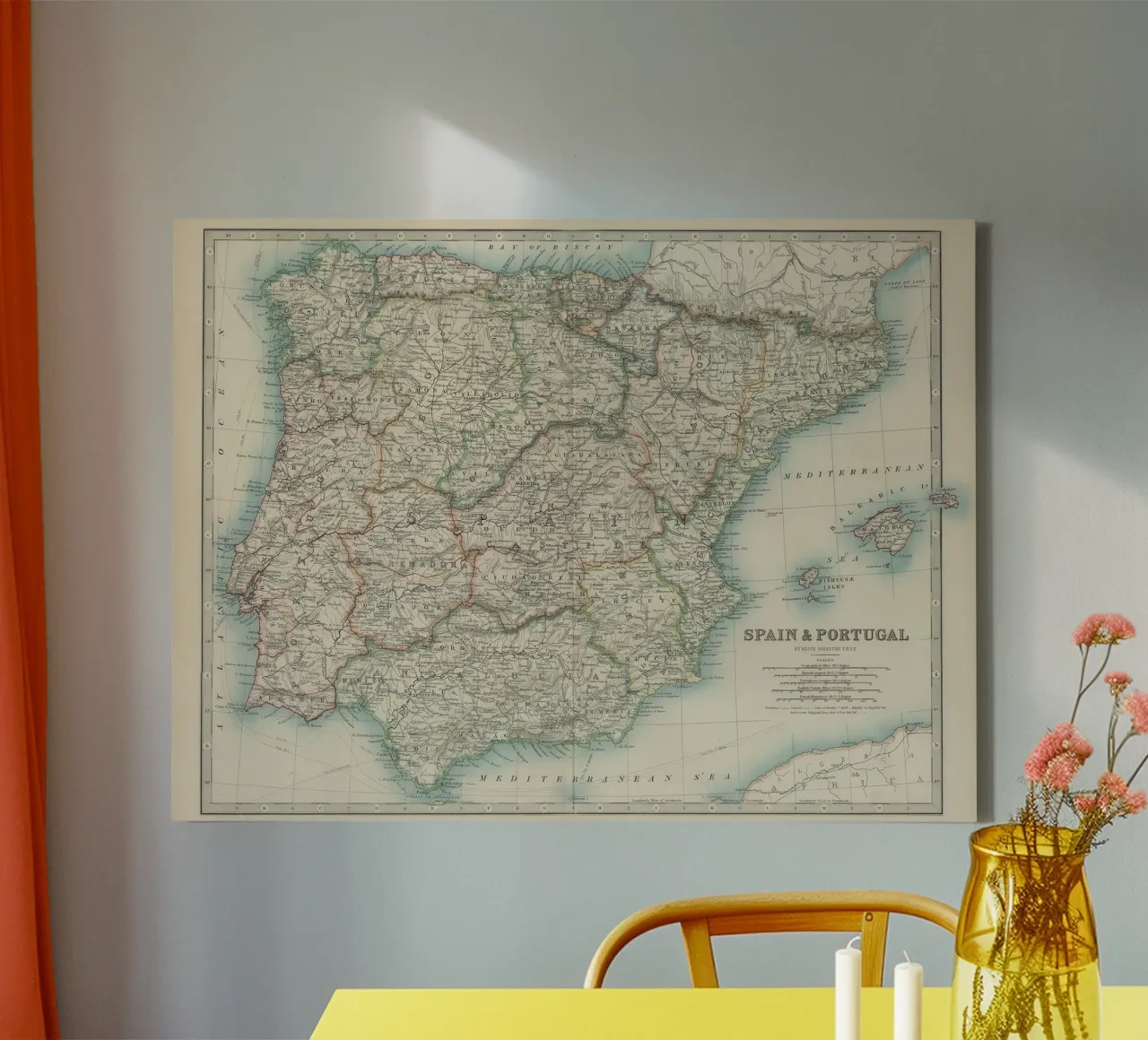 Spagna e Portogallo XIX secolo tela con Cornice a cassetta da Lyndamaps