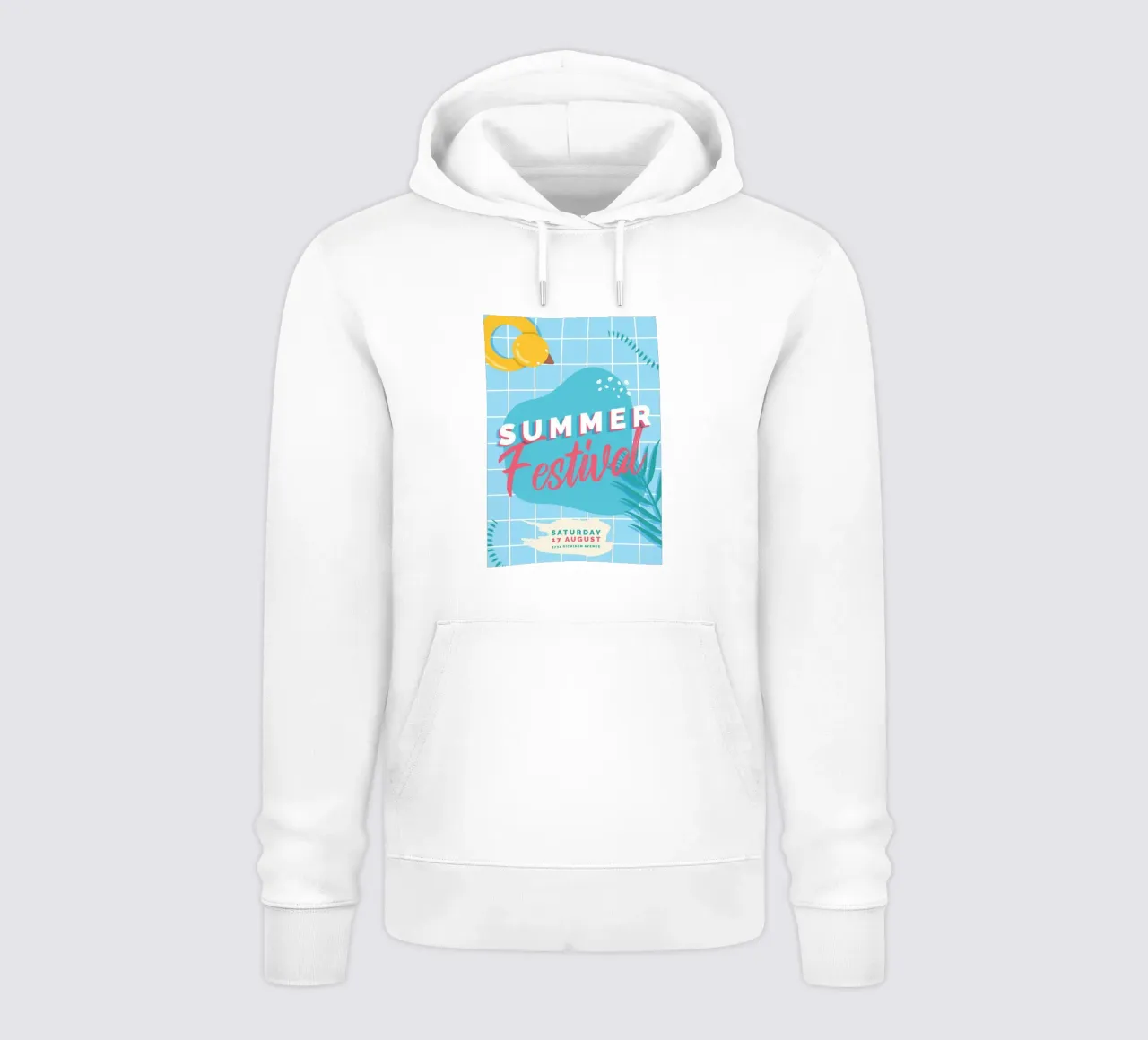 Poster per festa estiva felpa con cappuccio da willy shop