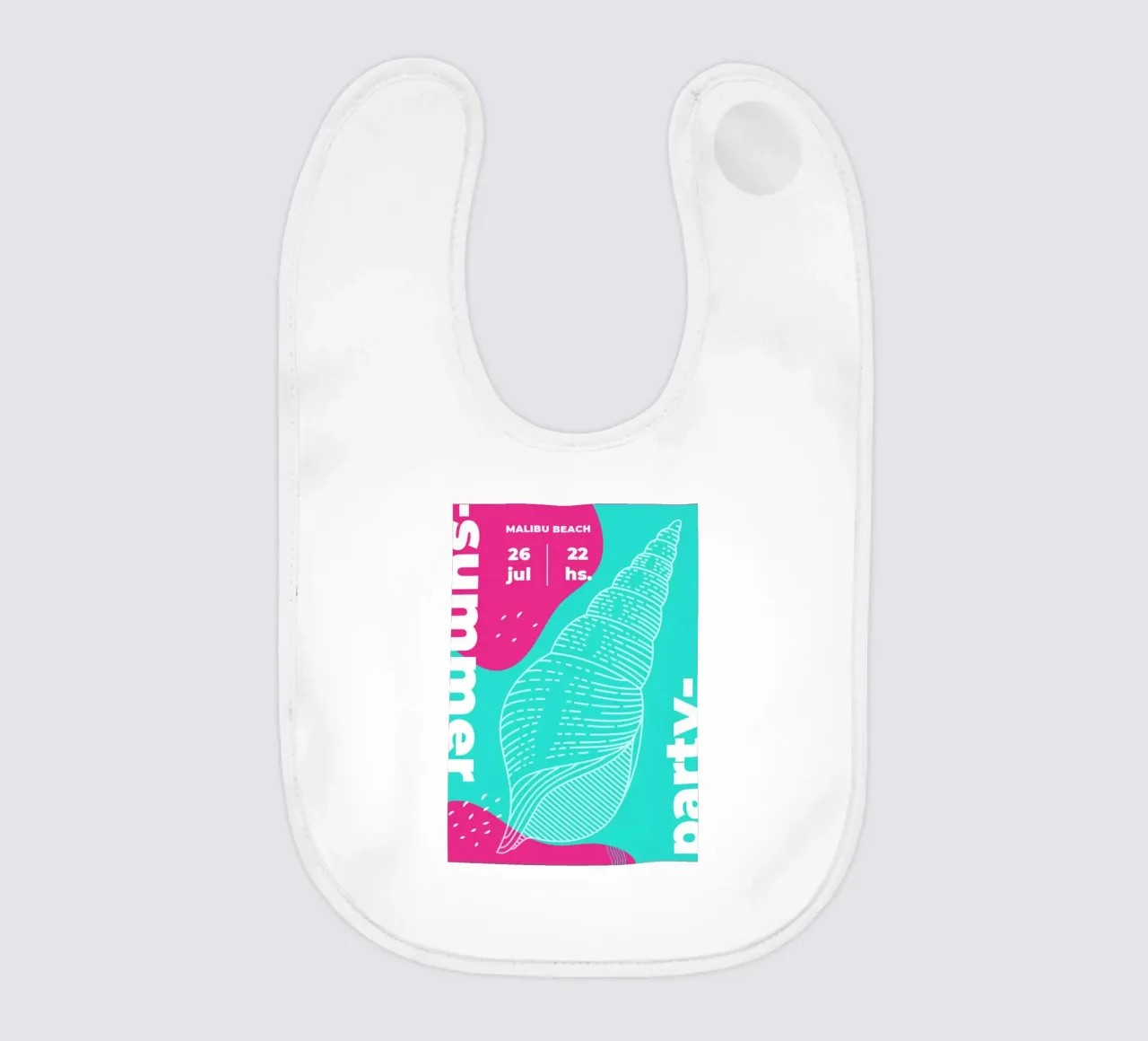 Poster per feste estive bavaglino da willy shop
