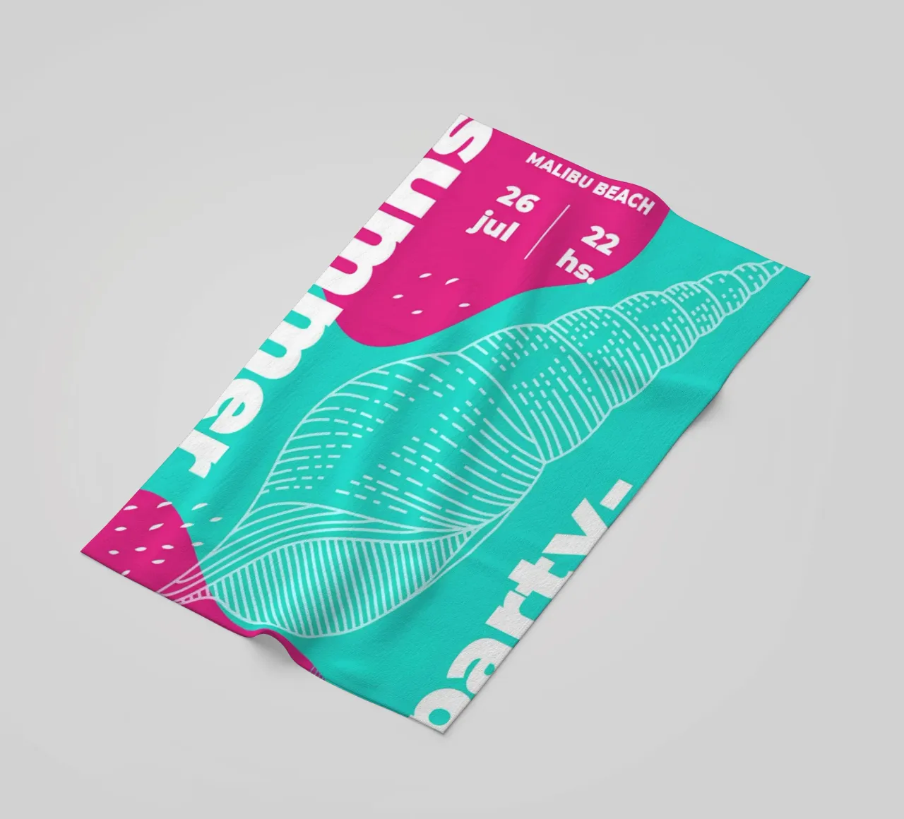 Poster per feste estive telo mare da willy shop