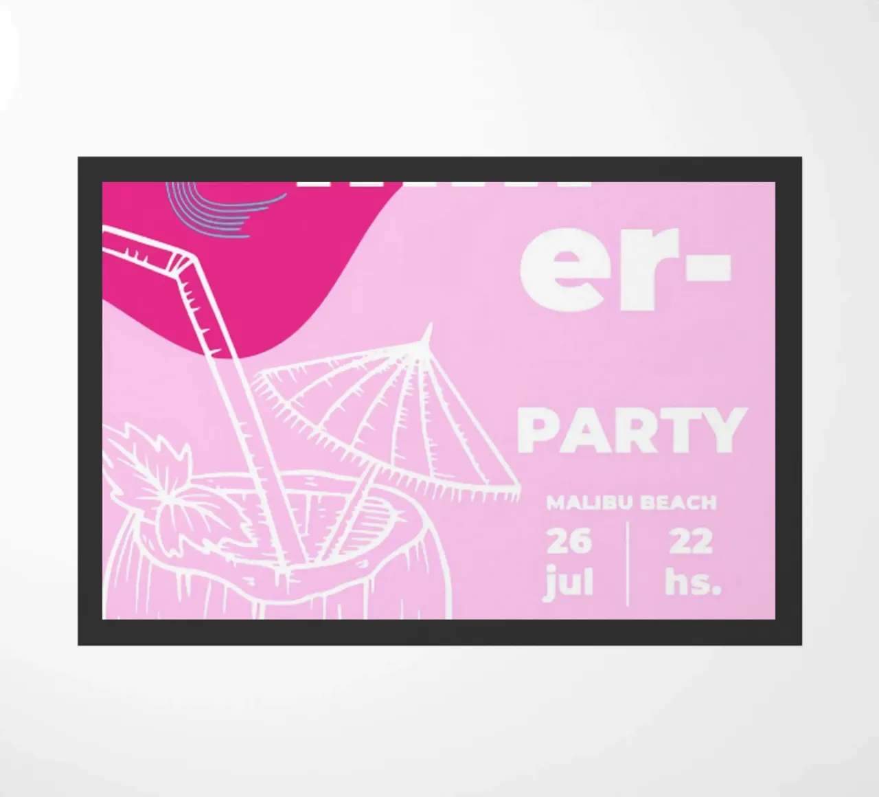 Poster per feste estive zerbino da willy shop
