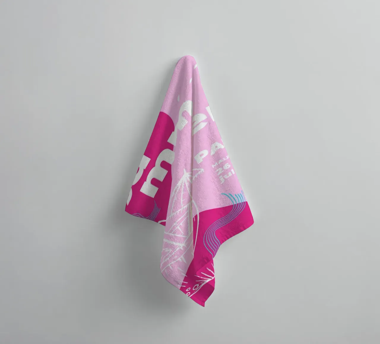 Poster per feste estive asciugamano da bagno da willy shop