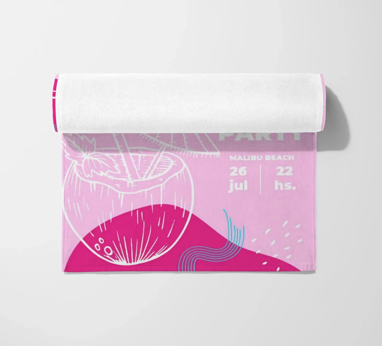 Poster per feste estive telo mare da willy shop