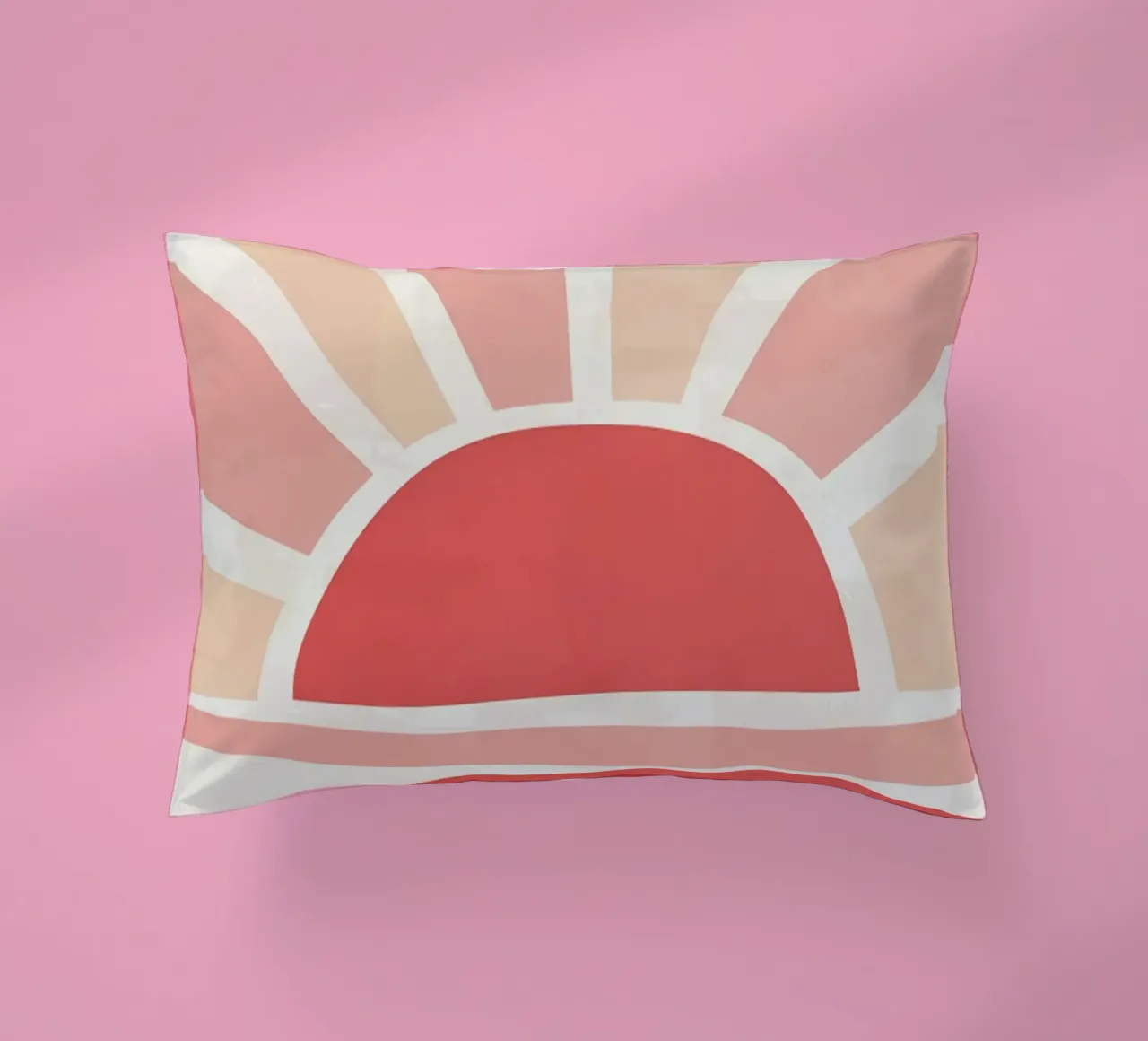 Tramonto all'orizzonte poster naturalistico cuscino da willy shop