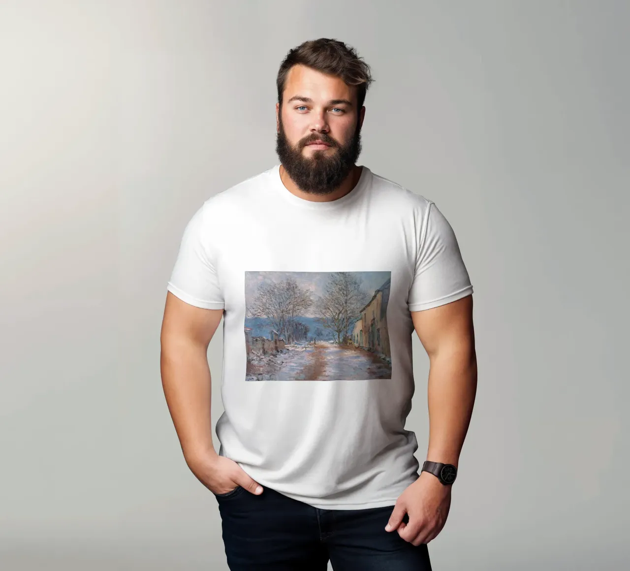 Neve a Limetz Effet de neige a Limetz t-shirt da RodneyArt
