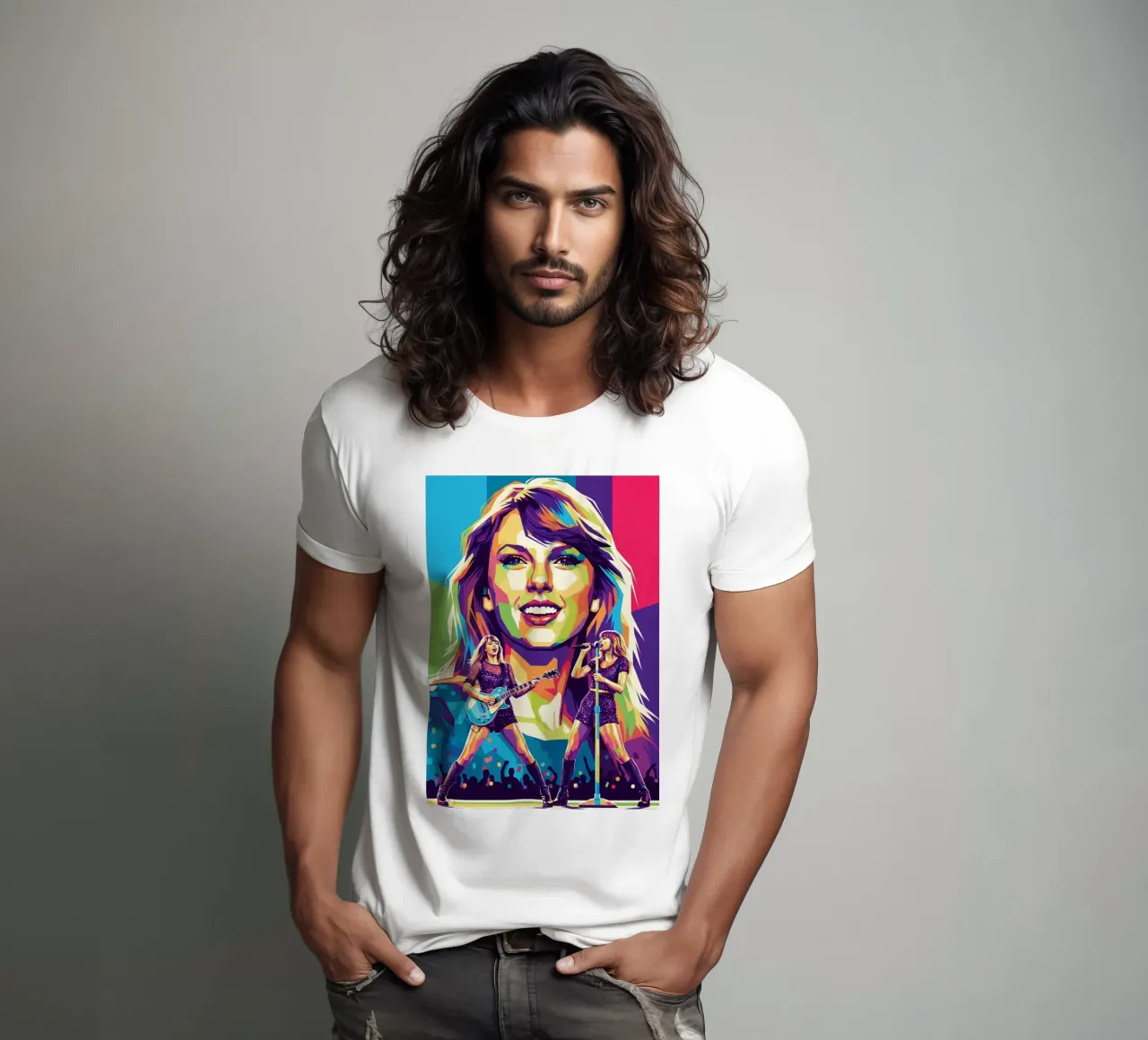 Taylor Swift - WPAP art style (1) t-shirt da Hantamrata