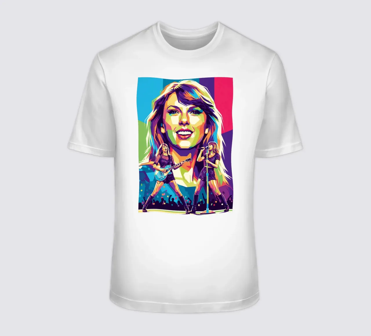 Taylor Swift - WPAP art style (1) t-shirt by Hantamrata
