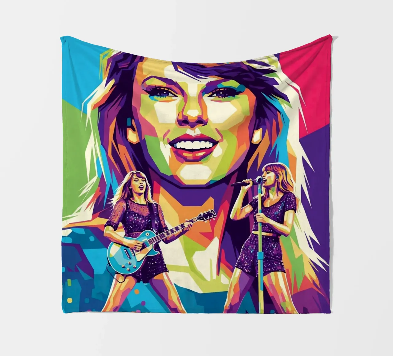 Taylor Swift - WPAP art style (1) coperta in pile da Hantamrata