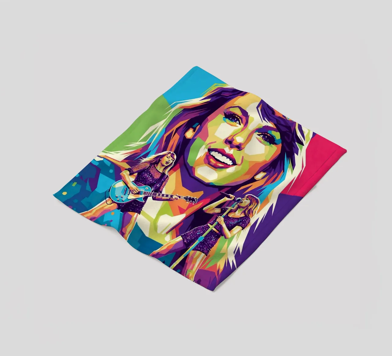 Taylor Swift - WPAP art style (1) coperta in pile da Hantamrata