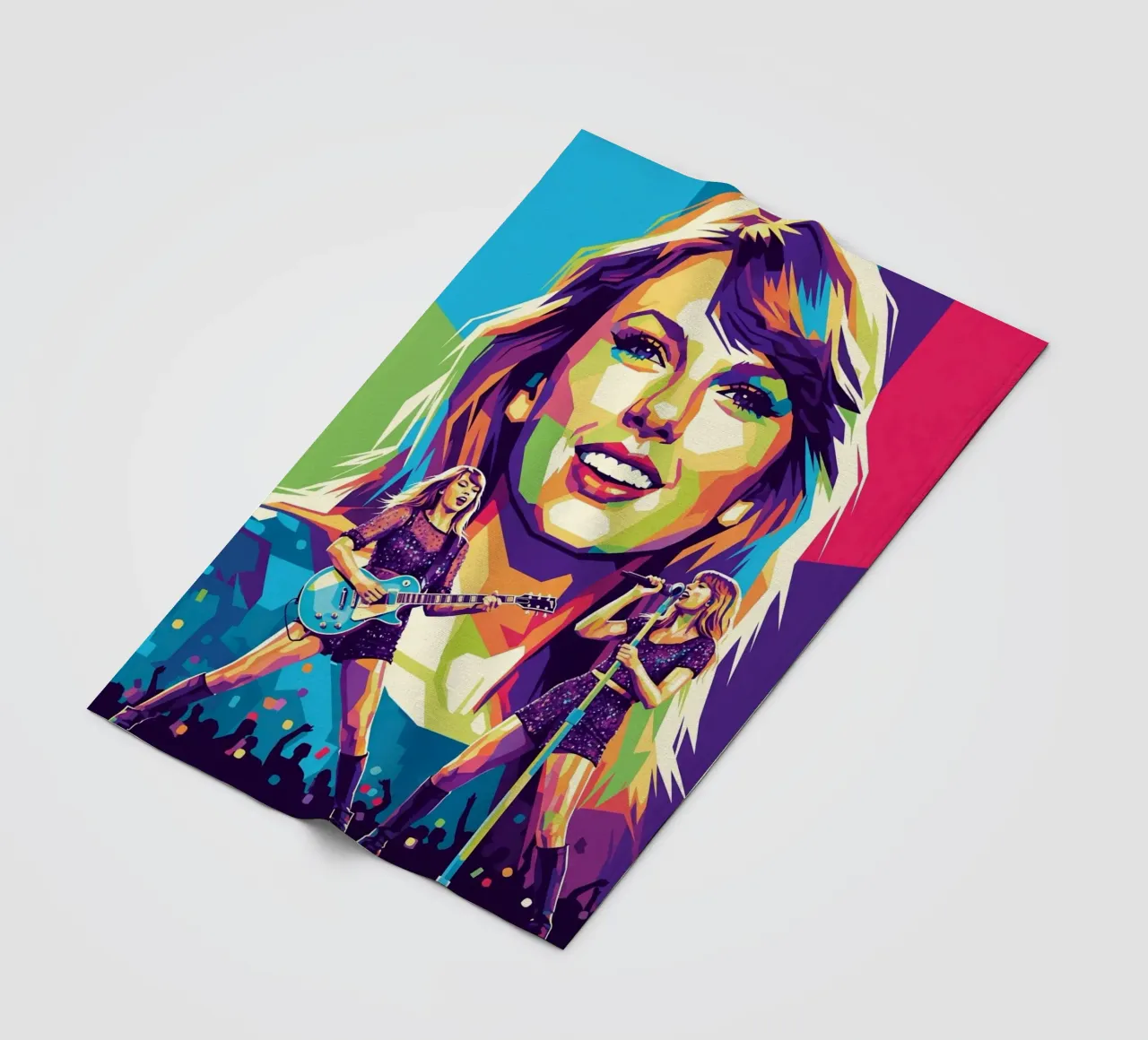 Taylor Swift - WPAP art style (1) coperta in pile da Hantamrata