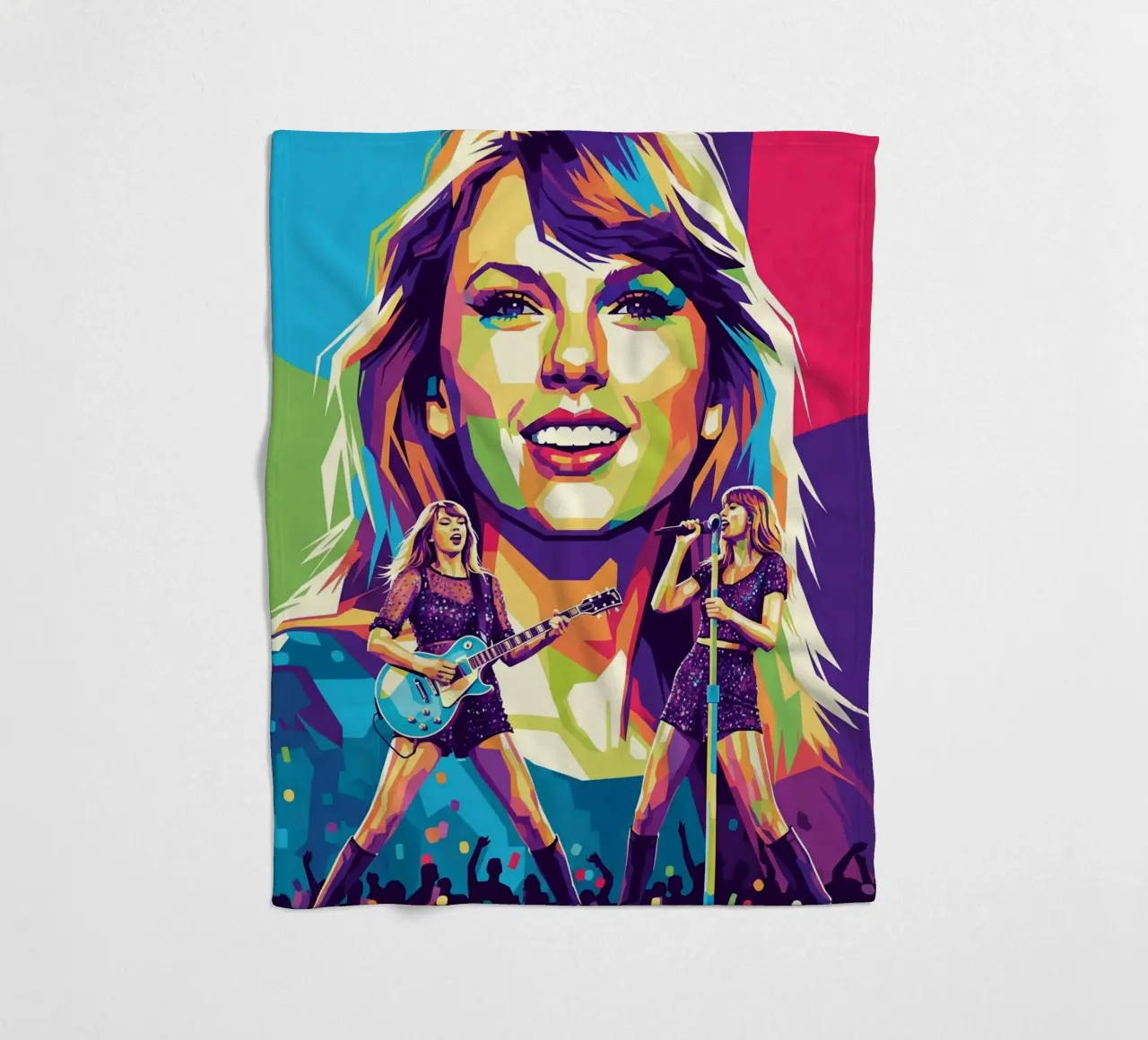 Taylor Swift - WPAP art style (1) coperta in pile da Hantamrata