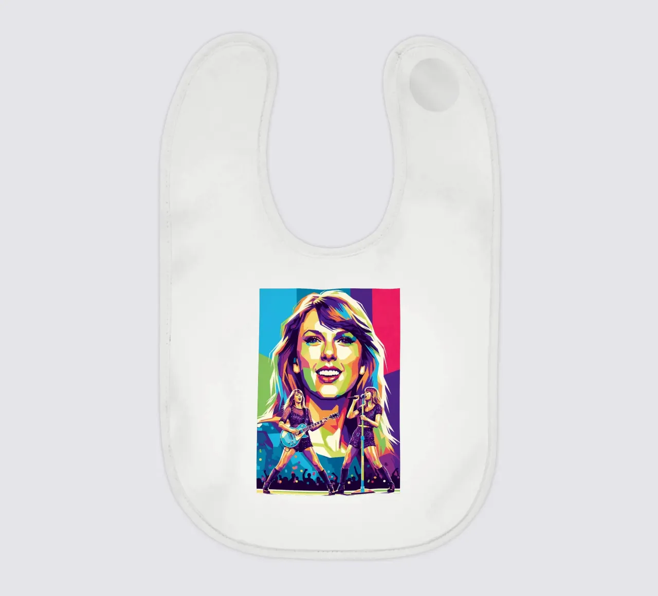 Taylor Swift - WPAP art style (1) bavaglino da Hantamrata
