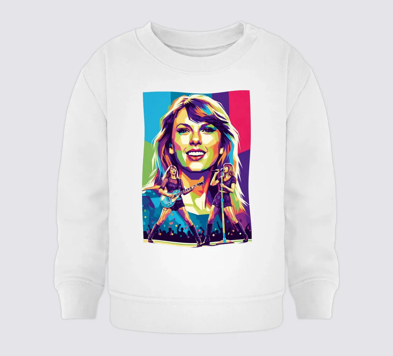 Taylor Swift - WPAP art style (1) felpa neonato da Hantamrata