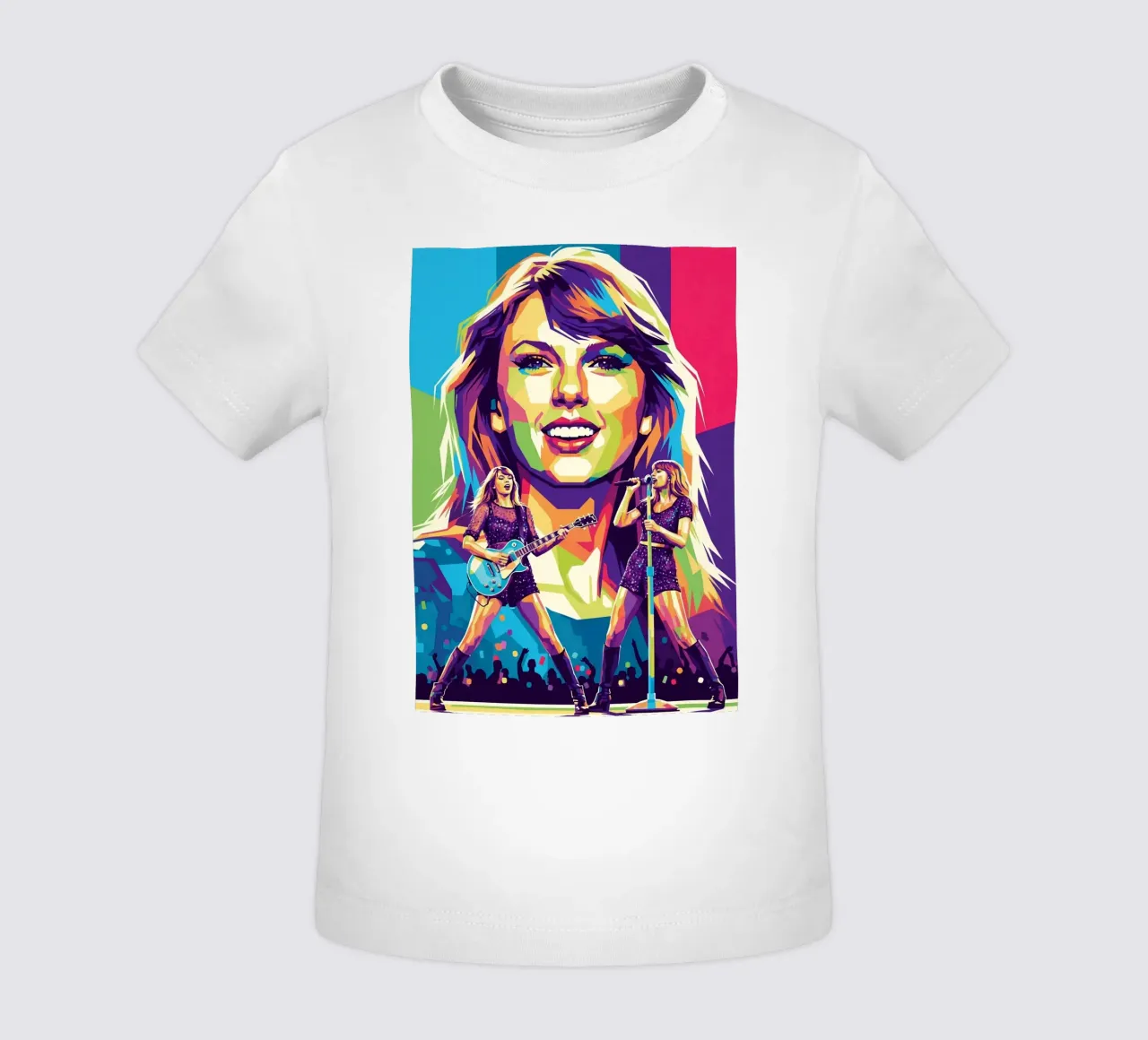 Taylor Swift - WPAP art style (1) maglietta neonato da Hantamrata