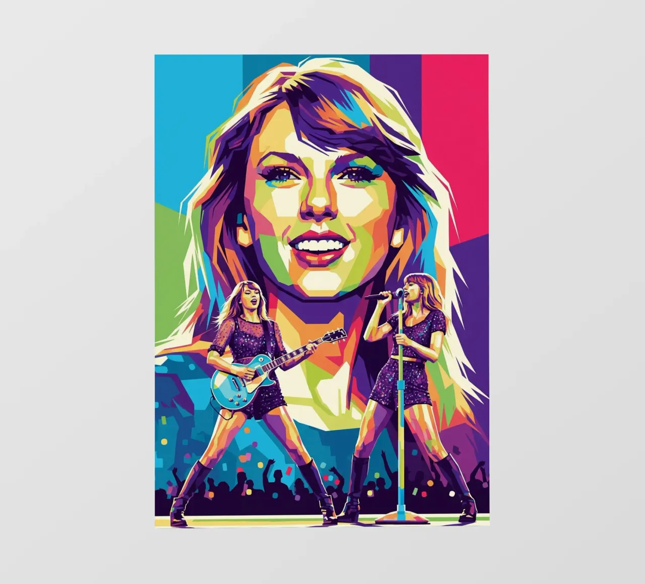 Taylor Swift - WPAP art style (1) telo in pvc da Hantamrata