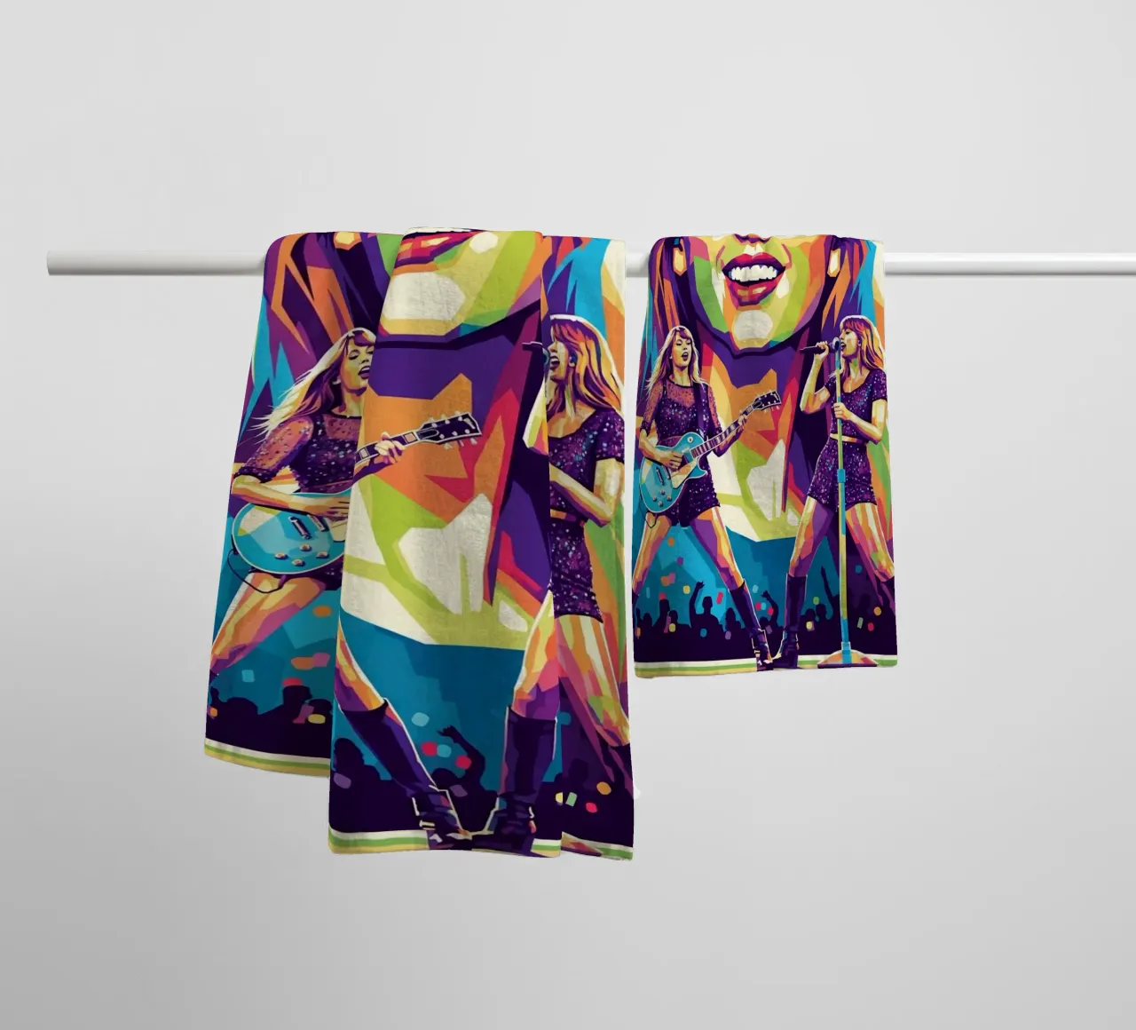 Taylor Swift - WPAP art style (1) asciugamano da bagno da Hantamrata