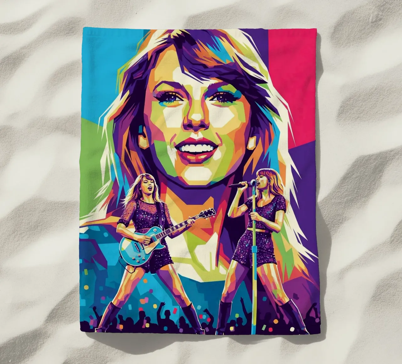 Taylor Swift - WPAP art style (1) telo mare da Hantamrata