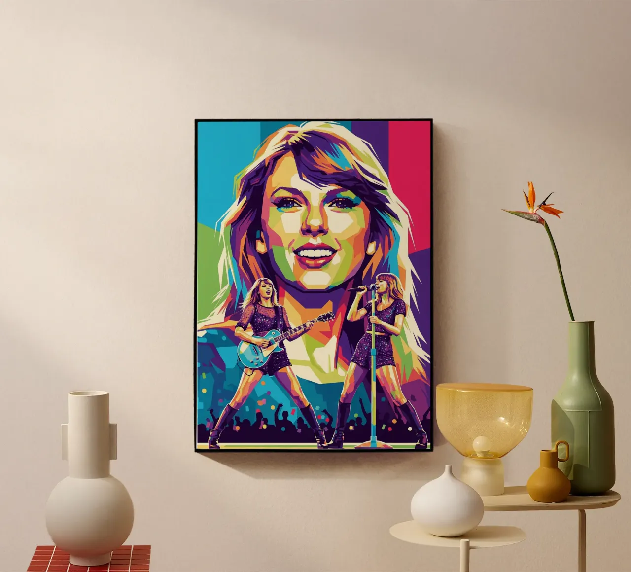 Taylor Swift - WPAP art style (1) plexiglass da Hantamrata