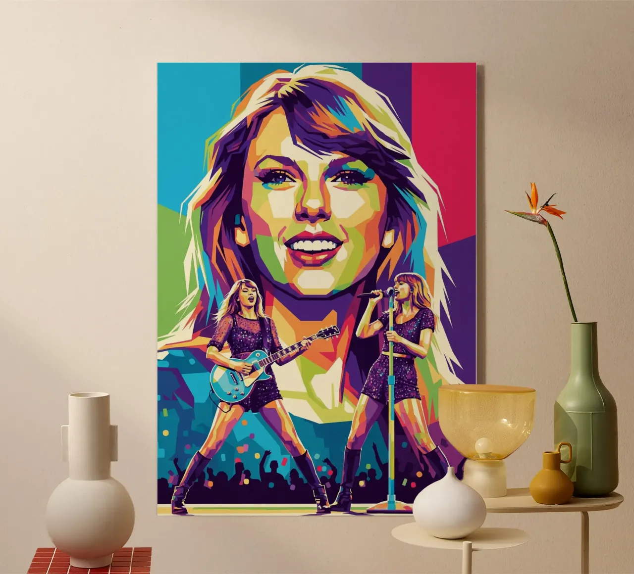 Taylor Swift - WPAP art style (1) plexiglass da Hantamrata