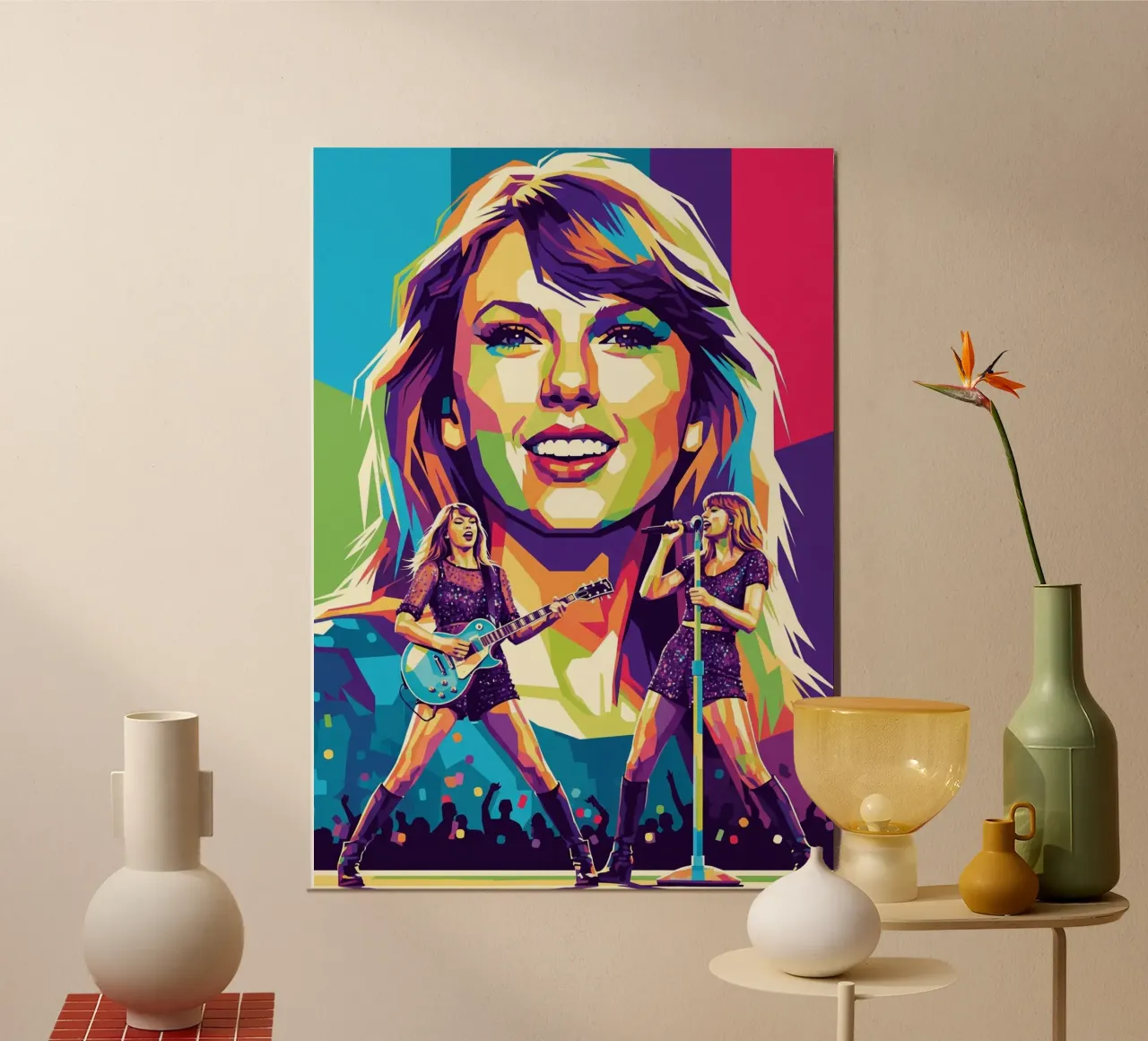 Taylor Swift - WPAP art style (1) pannello forex da Hantamrata