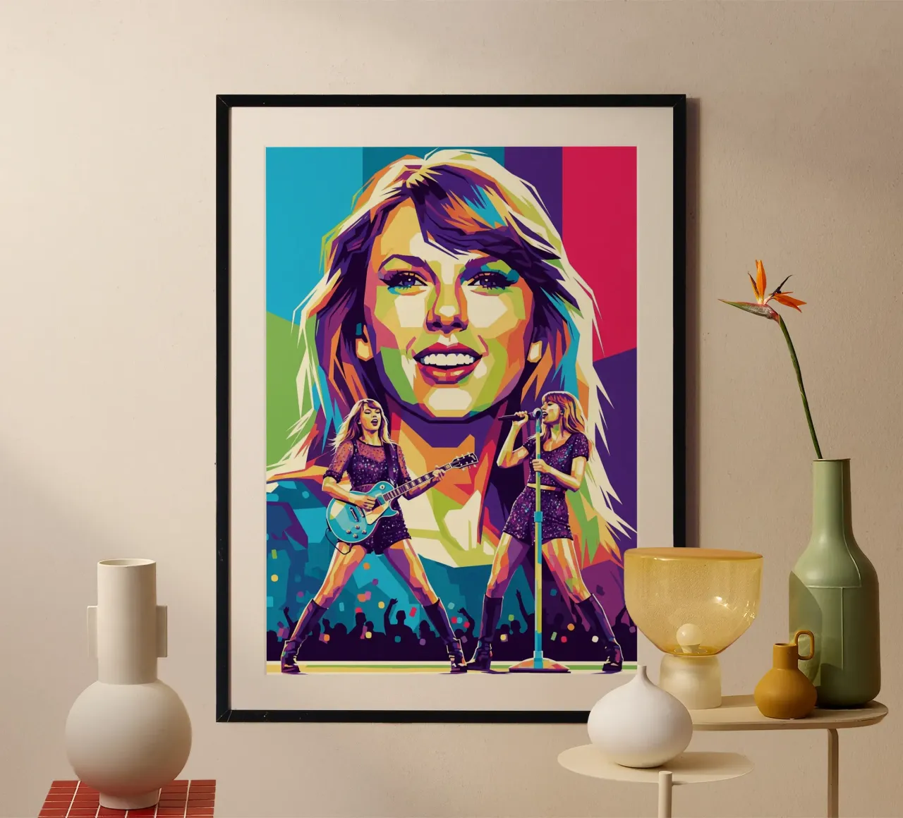 Taylor Swift - WPAP art style (1) poster da Hantamrata