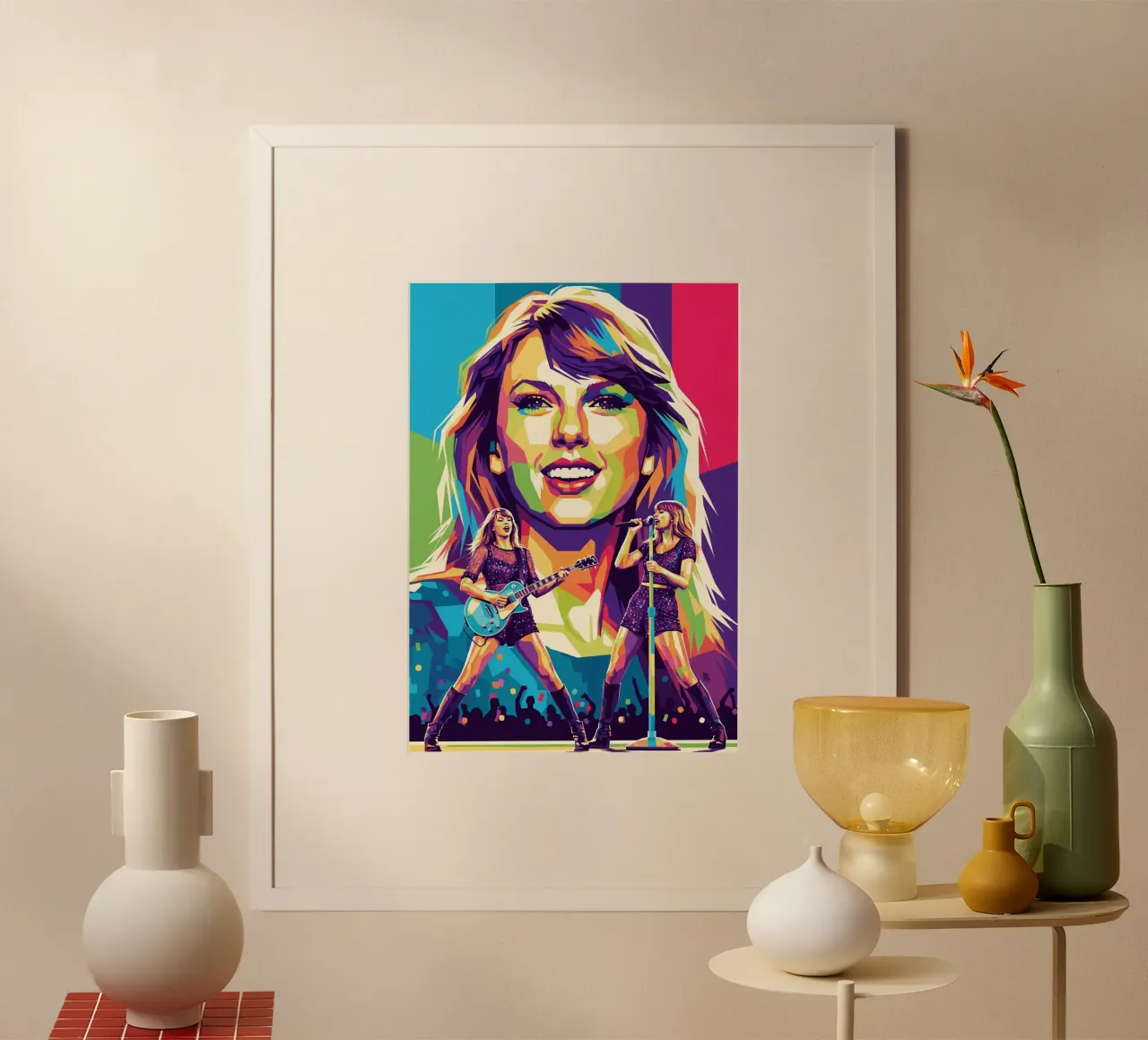 Taylor Swift - WPAP art style (1) poster da Hantamrata