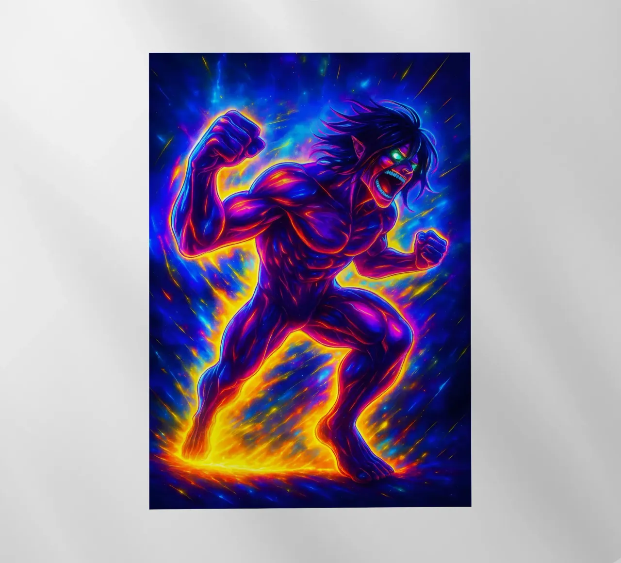 Soul Of Attack on titan Eren Jaeger pellicola backlit da DGSoulheroes