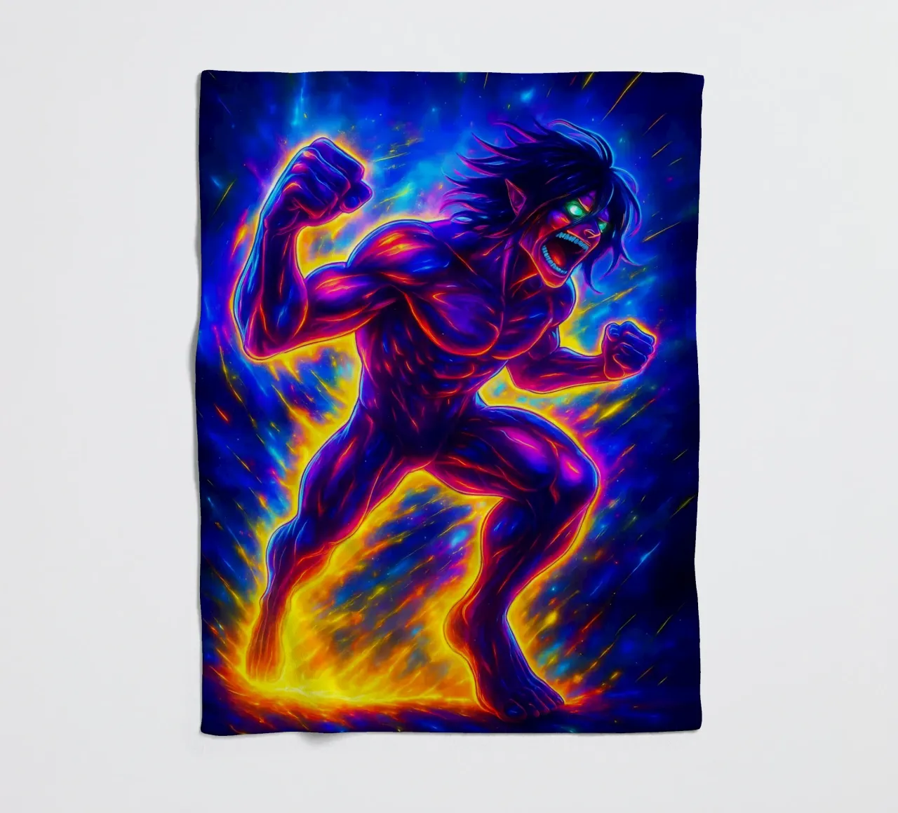 Soul Of Attack on titan Eren Jaeger coperta in pile da DGSoulheroes