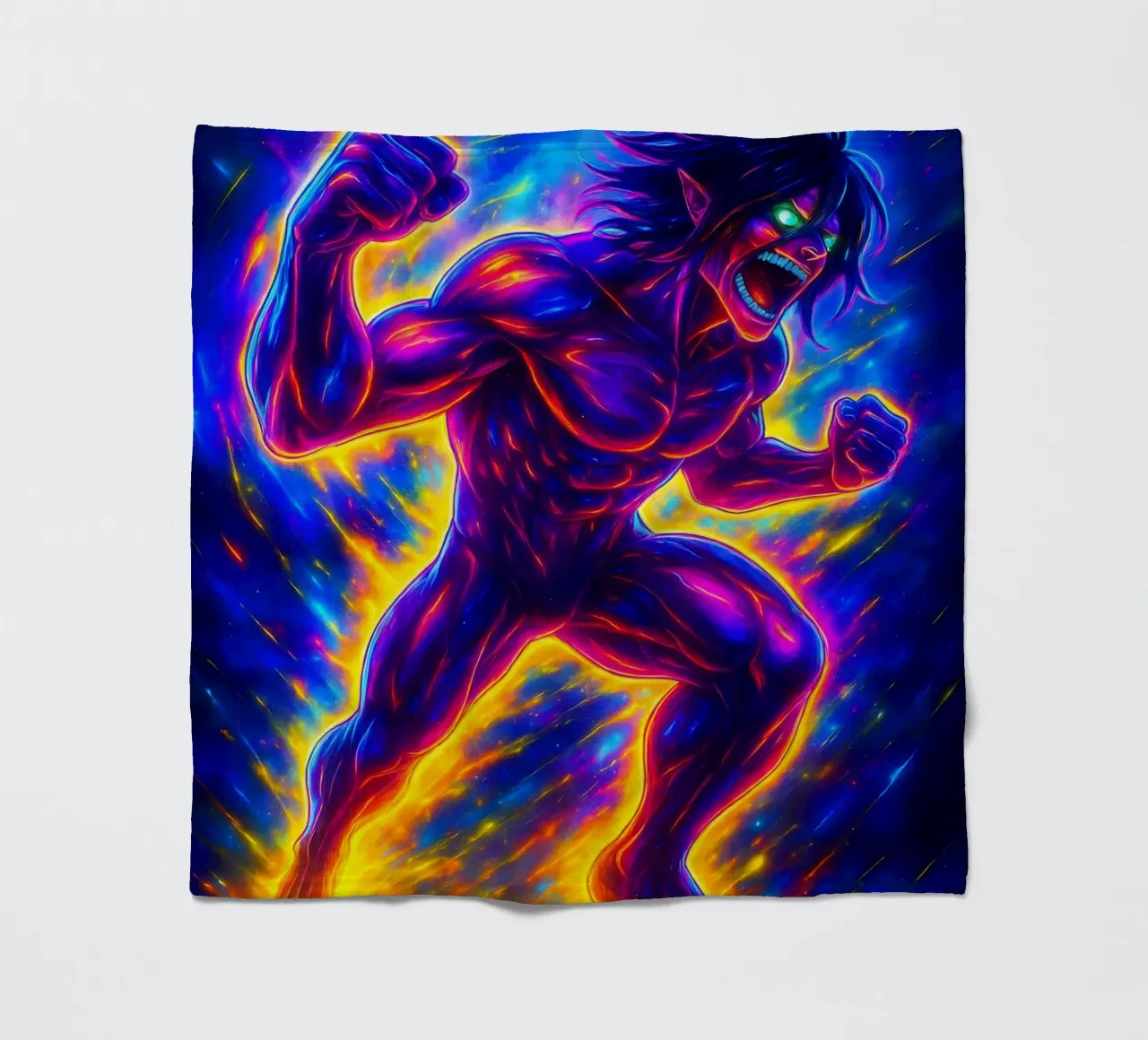 Soul Of Attack on titan Eren Jaeger coperta in pile da DGSoulheroes