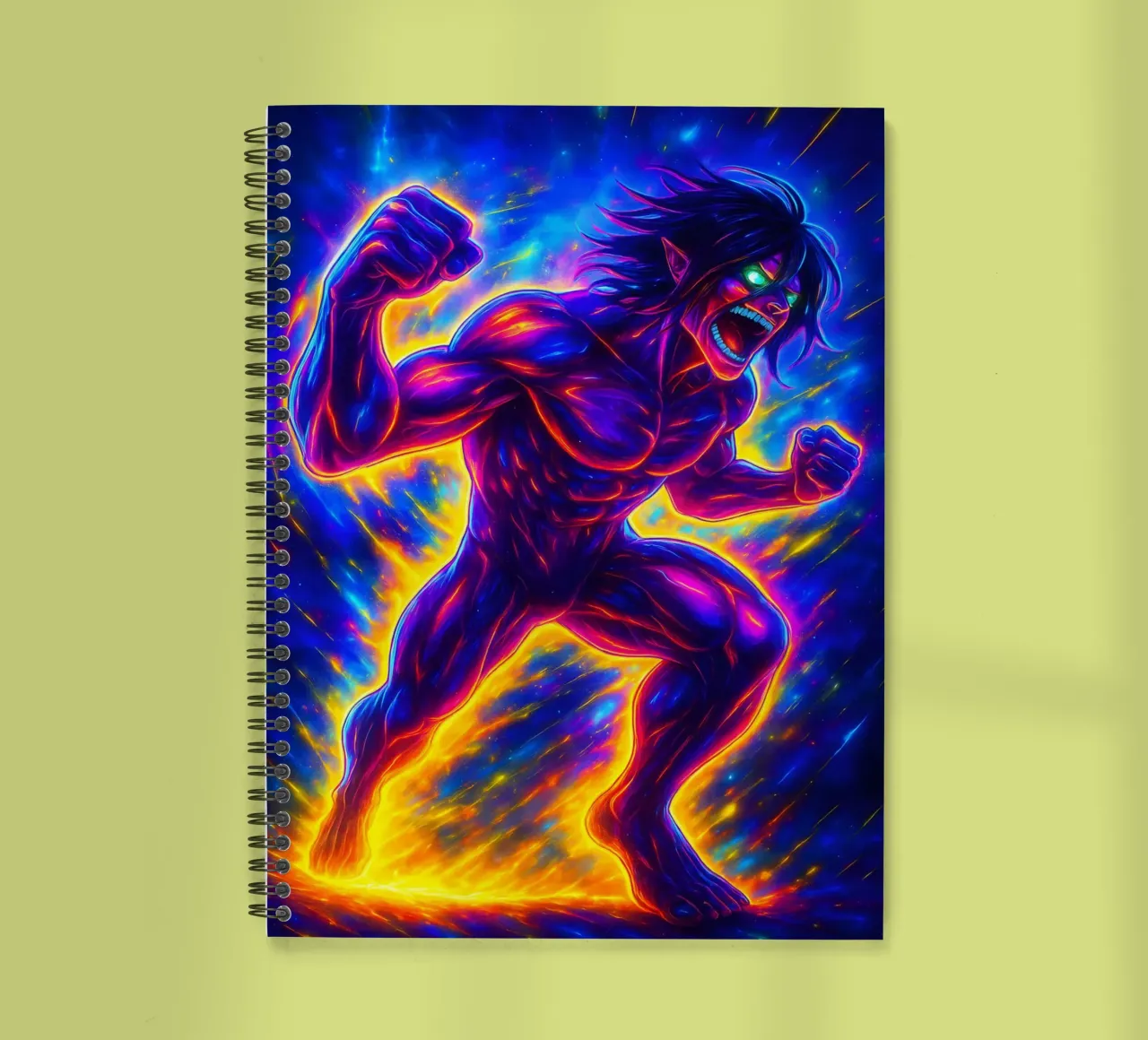 Soul Of Attack on titan Eren Jaeger spiral notebook by DGSoulheroes