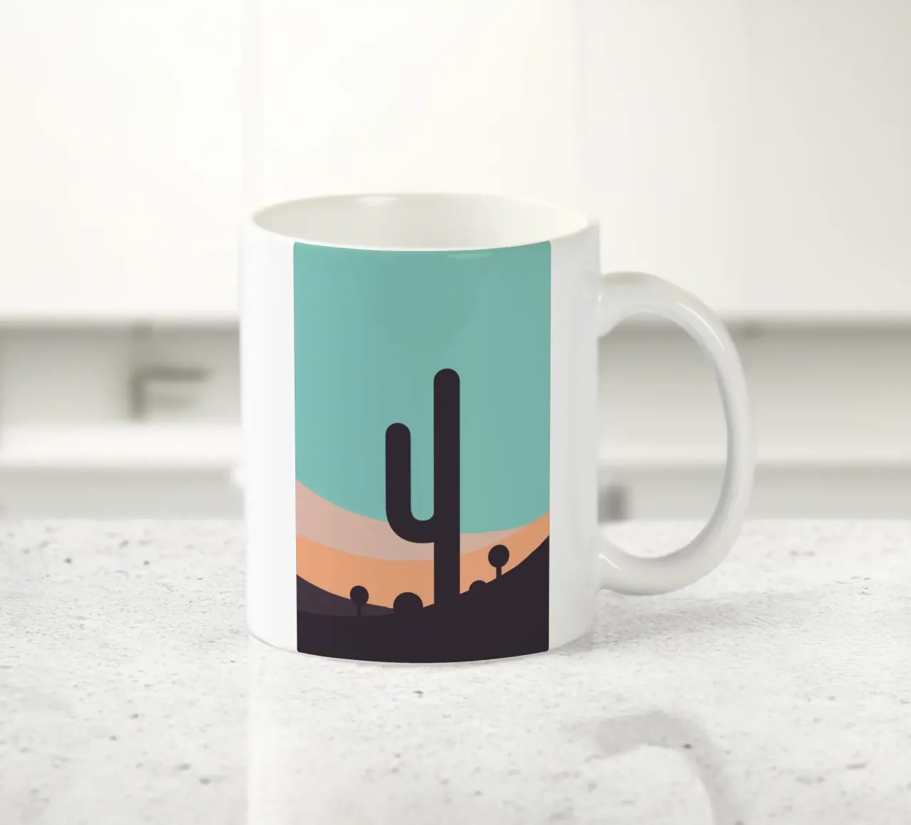 minimalist plant peaceful ceramic mug by prindy
