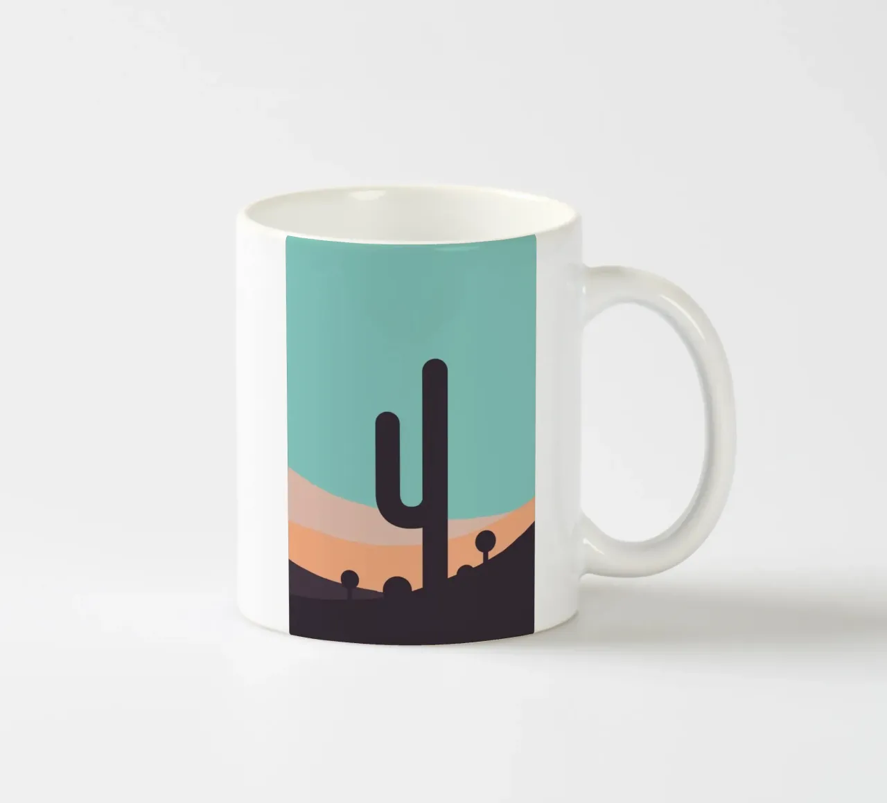 minimalist plant peaceful ceramic mug by prindy