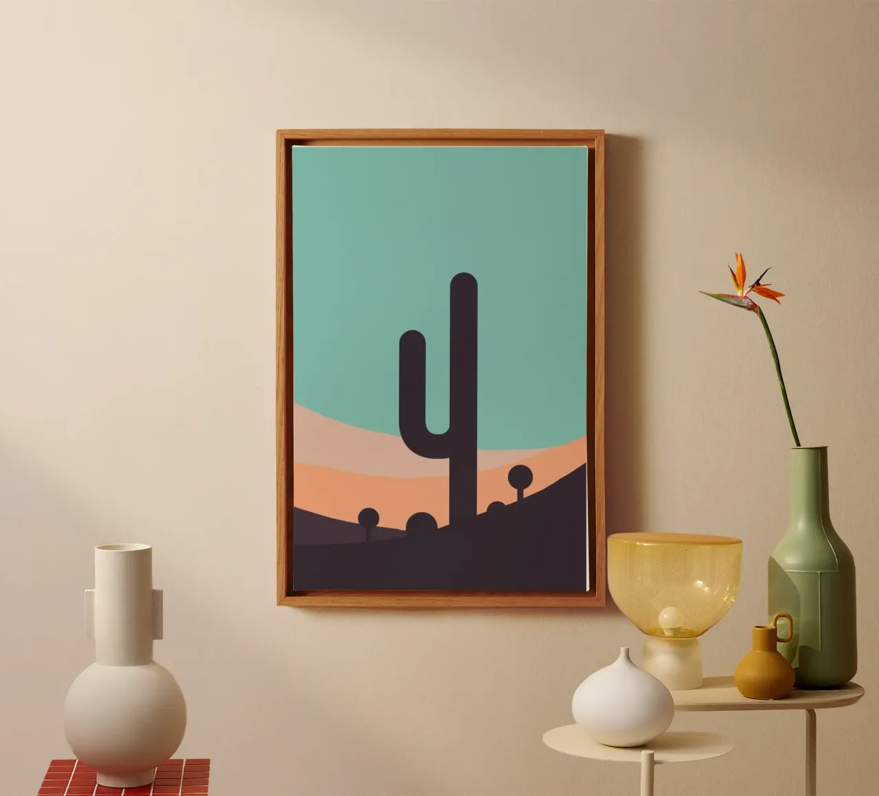 minimalist plant peaceful canvas by prindy