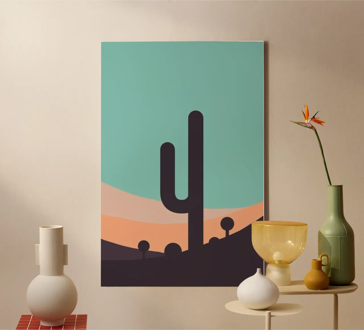 minimalist plant peaceful canvas by prindy