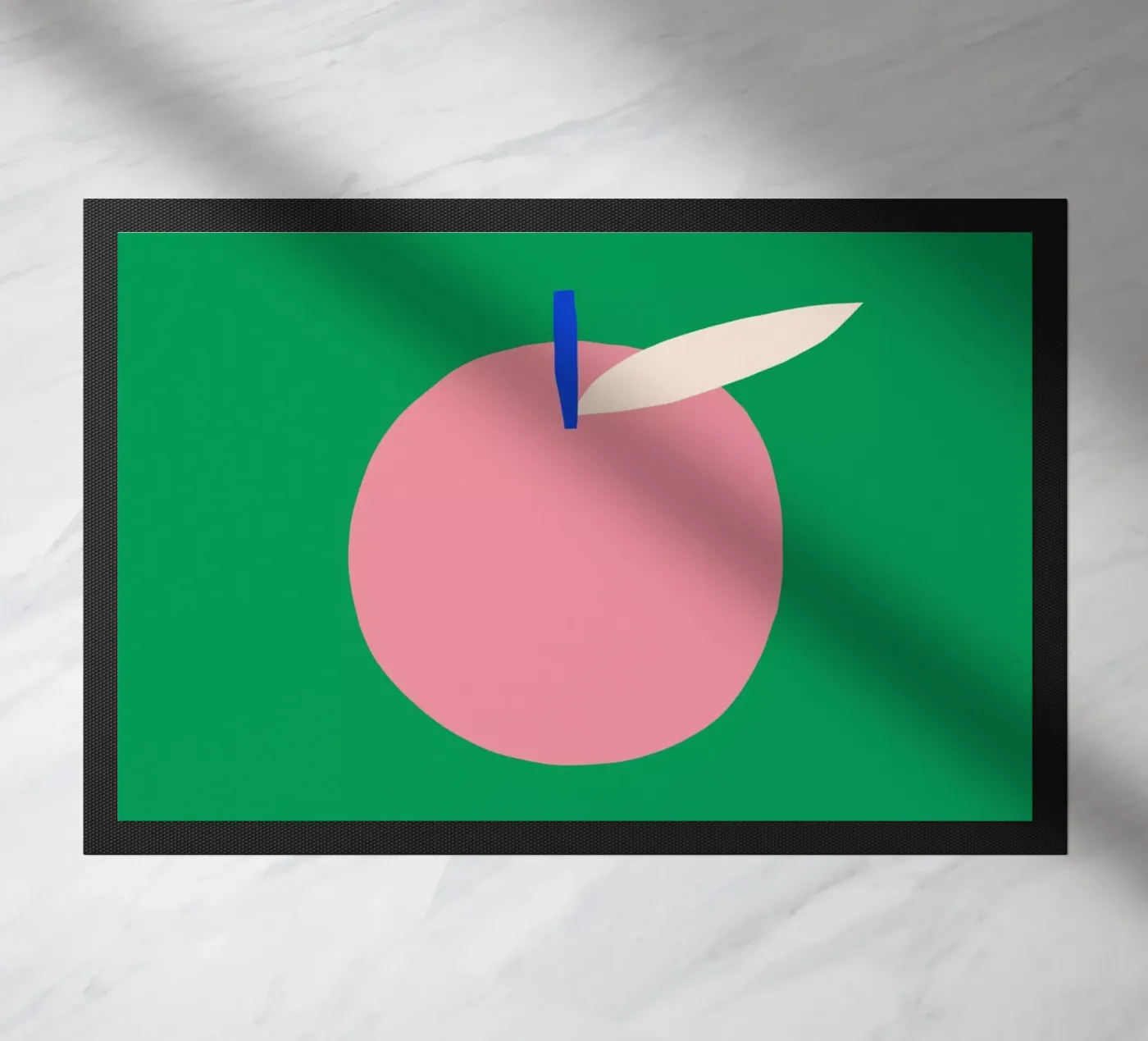 Pink Apple doormat by Maren Gross