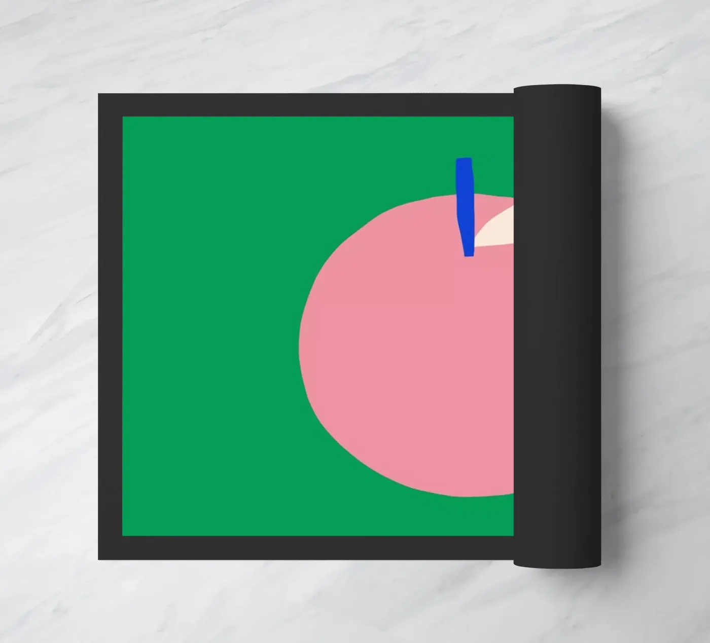 Pink Apple doormat by Maren Gross