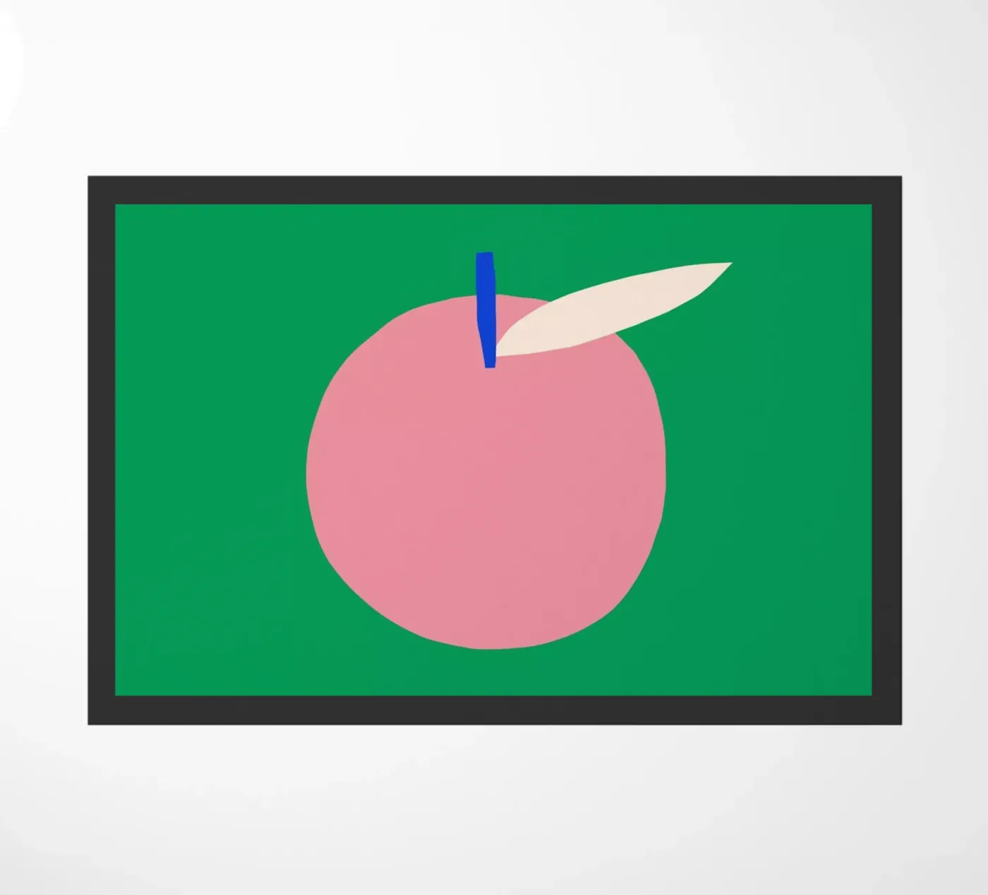 Pink Apple doormat by Maren Gross