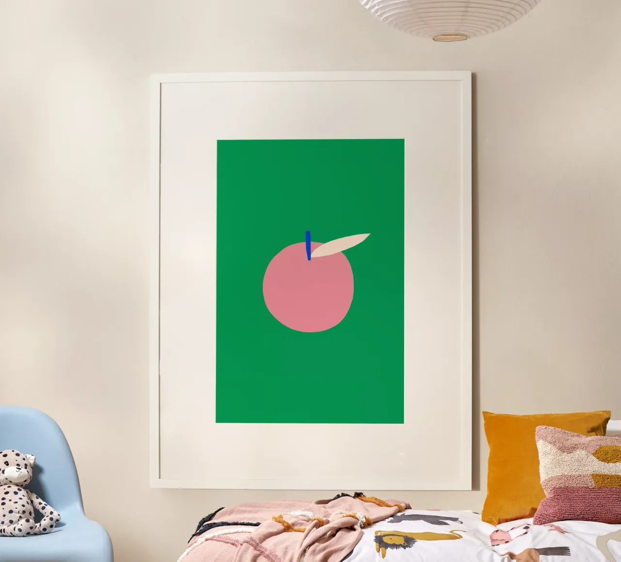 Roze appel poster van Maren Gross