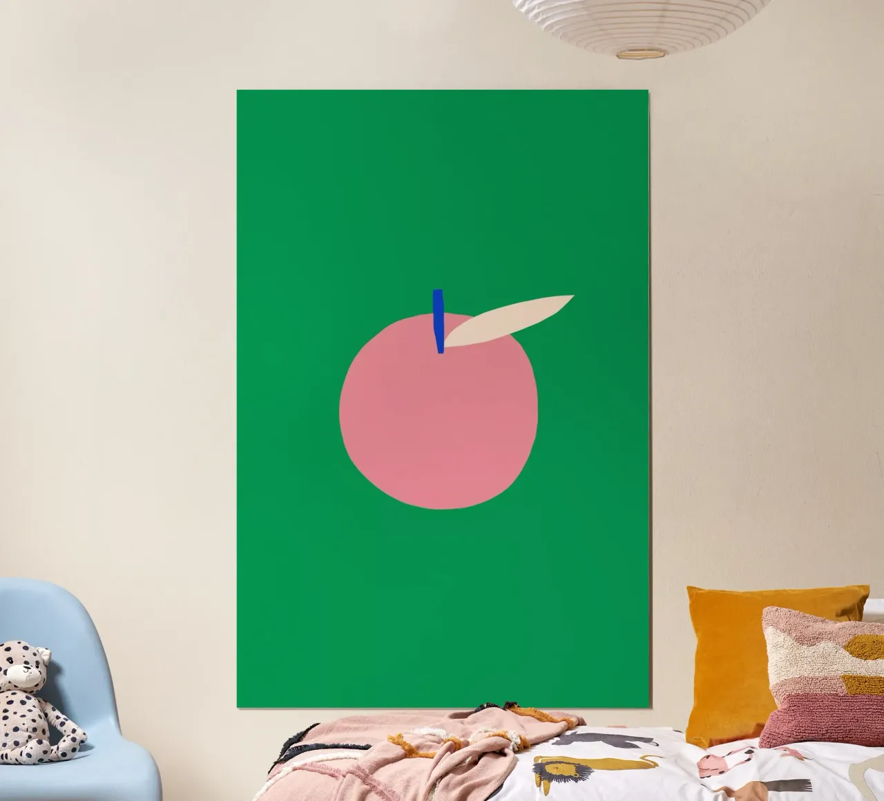 Roze appel poster van Maren Gross